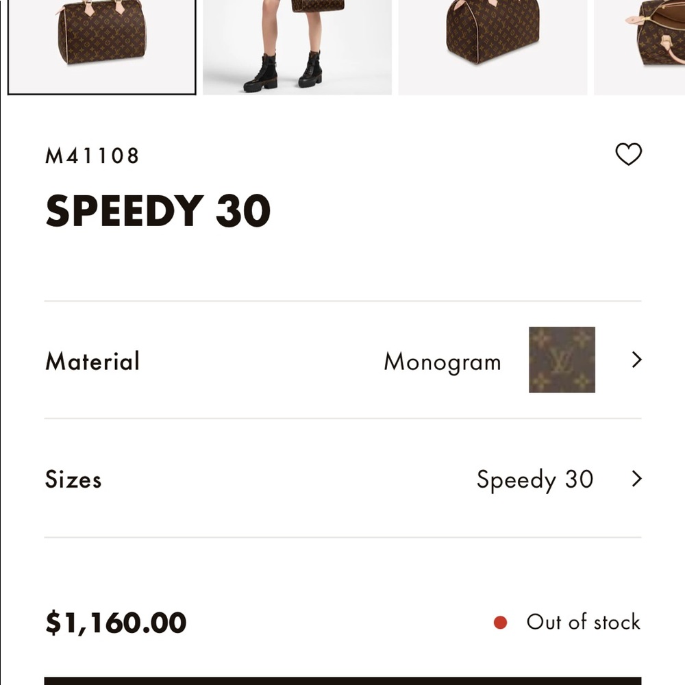 Louis Vuitton Speedy 30 Bag Monogram - Picture 2 of 10